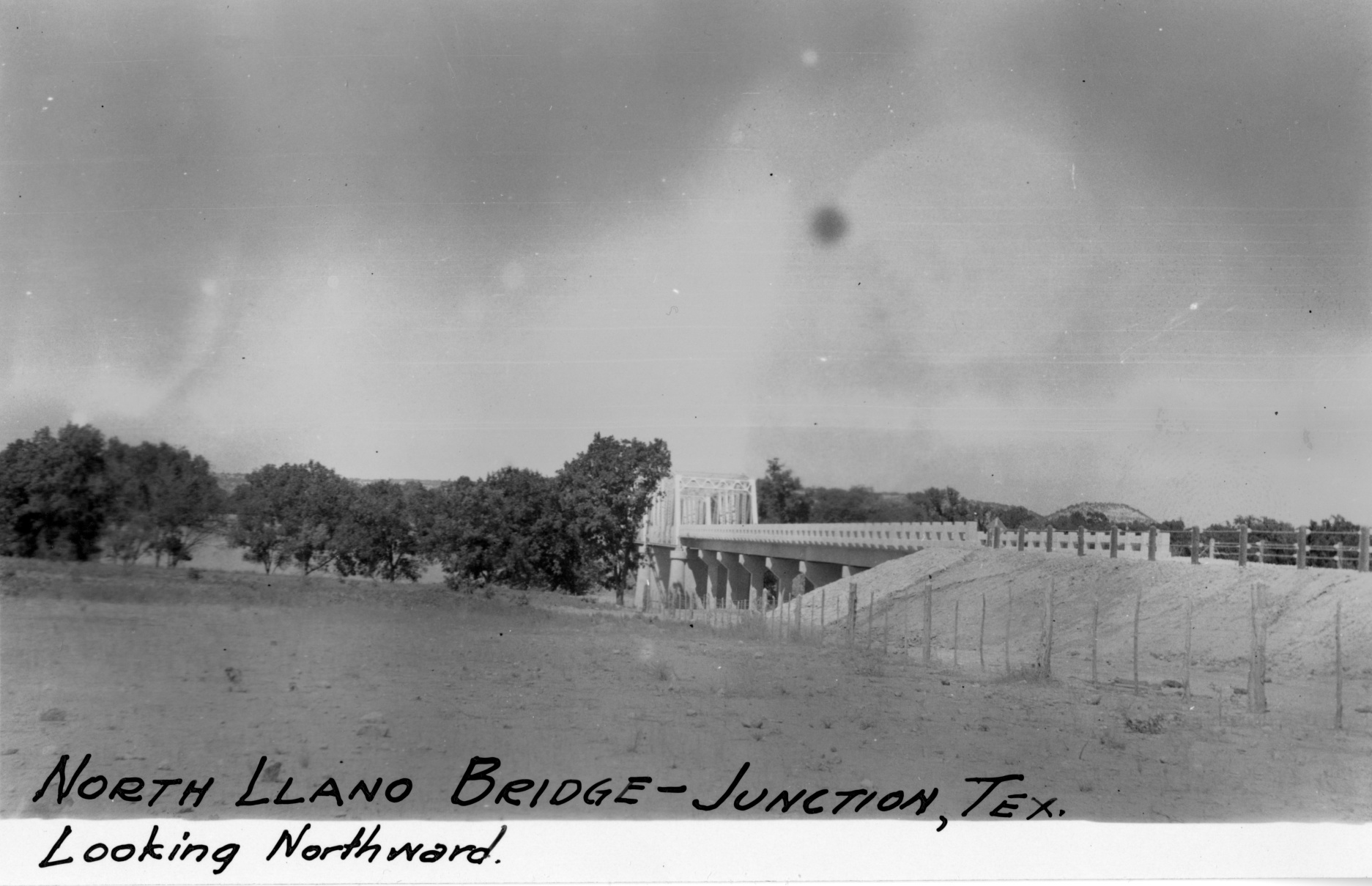 North Llano River Bridge looking north.
